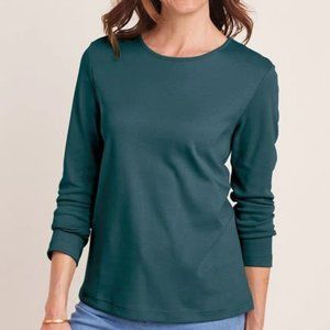Lilla P Green long sleeve tee szXS
